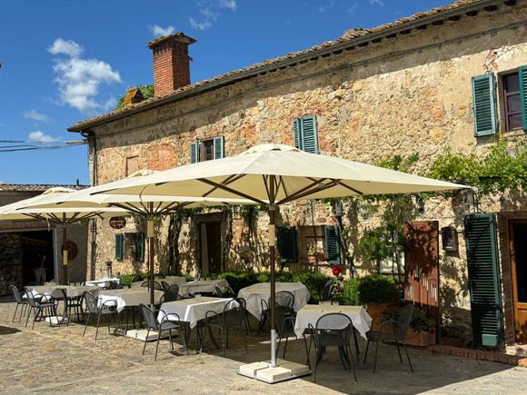 Pretty restaurant on the main square