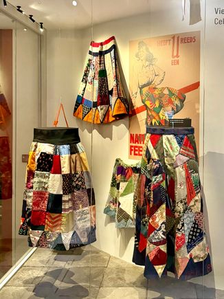 In celebration of Dutch liberation day in 1945, women made these quilted liberation skirts and wore them proudly.