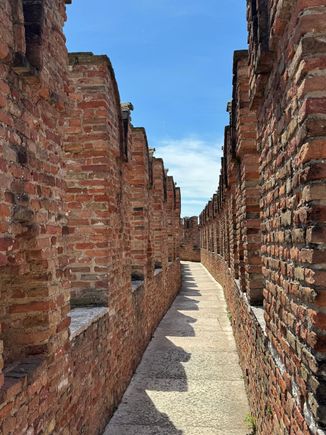 The castle ramparts with its high walls
