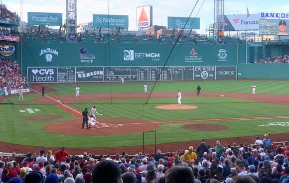 Kris & I went to a game at Fenway Park