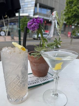 Our drinks at Fiddlesticks