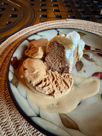 And a carrot cake Bundt cake with the sea salt caramel gelato to top it off!