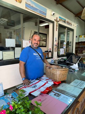 ADELFIA SOP FOR SEAFOOD AND SICILIANN FOODS IN MARZAMEMI.  Surprisingly, the town was all but deserted at 3:30pm on a Monday, US Labor Day.