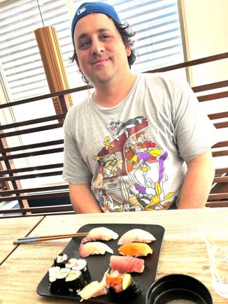 We learned to make sushi