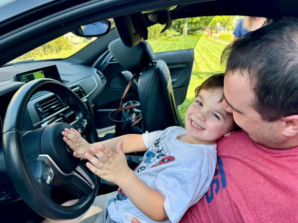 Ethan doesn’t think he has to wait another 14 years before he can drive, lol!