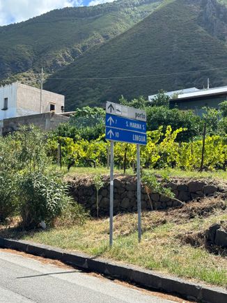 Road sign outside our hotel
