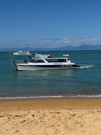 We have returned to Kaiteriteri Beach - our Sea Shuttles boat