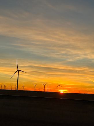 Lots and lots of windmills in Kansas.