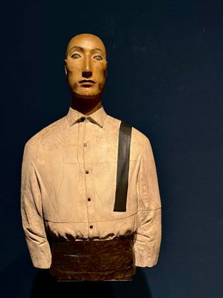 Inside Tokyo Modern Art Museum near Edo Castle. All wood carving from camphor tree!