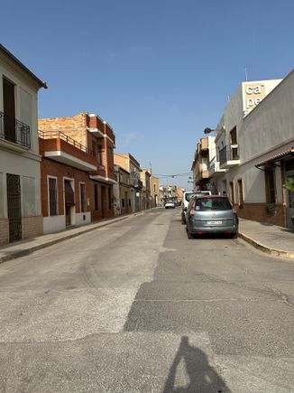 Main Street of Alqueria la Roca, Meliana, with Ca Pepico at right