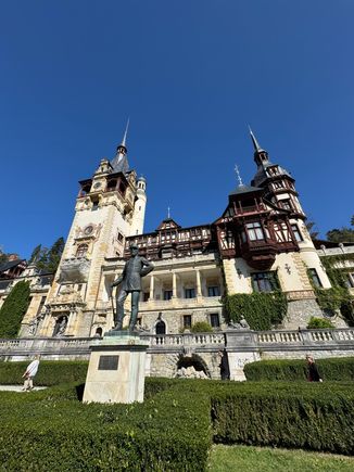 Peles Castle, built in 1875 to 1883 for Carol I, and decorated by his eccentric wife, Elisabeta.