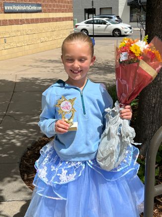 Miss Evie 'graduated' from first year ballet.