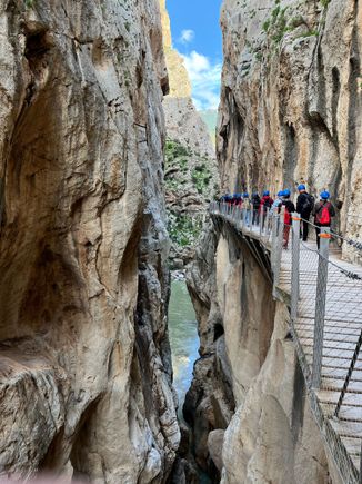 First gorge along Caminito del Rey