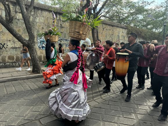 The streets were alive with parades! . 