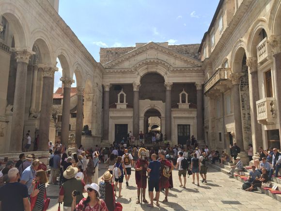 The Peristyle, once the central courtyard of Diocletian's Palace