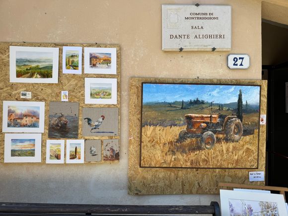 A local artist's paintings