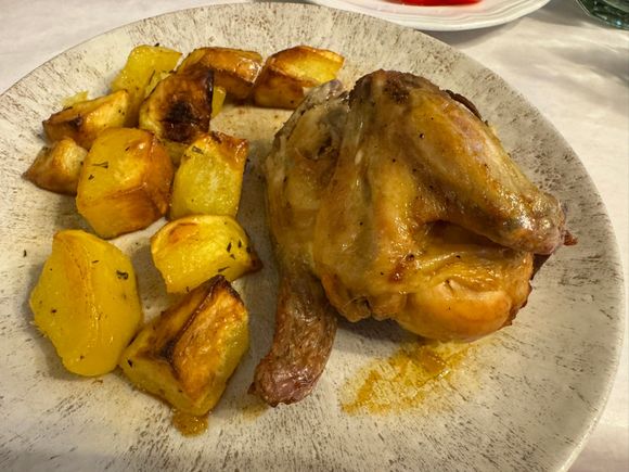 My roast chicken with potatoes