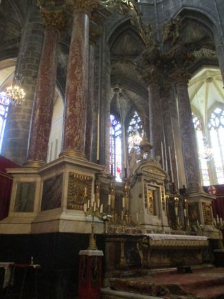 Inside the cathedral