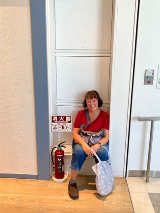 Resting any place I could find (guide thought this was hilarious)
