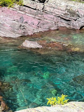 Beautiful and cold waters along Road to Sun