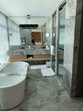 There are showers on the right