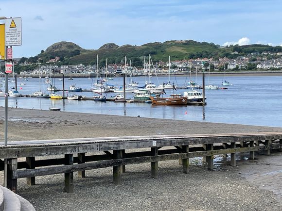 Down at the Harbor, actually on an estuary which really drains down at low tide.