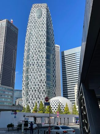 And into the skyscraper district 