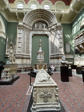 One of the first rooms you walk into on the right of the Rotunda