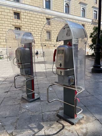 A relic of the past in Piazza Bellini. I wonder if they work?
