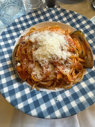 One last Pasta and seafood dinner