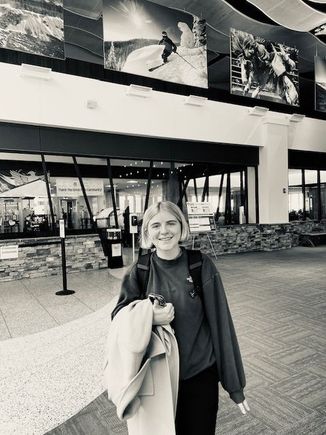 Put Kate on a plane to England this afternoon for the semester. It was harder than I thought it would be. 