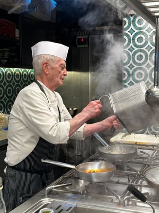 Fortunato de Gregorio over the stove