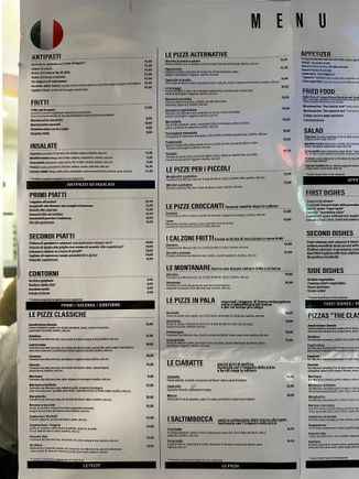 LIEVE menu...bill with white wine and bottle of water:  40 euro.   A few locals told me the they thought the place was overpriced...