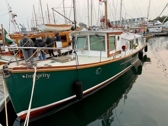 Most of the owners are on board and welcome you to see their boats if you know the password, " Permission to come aboard!"