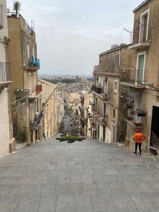 Looking down from the top