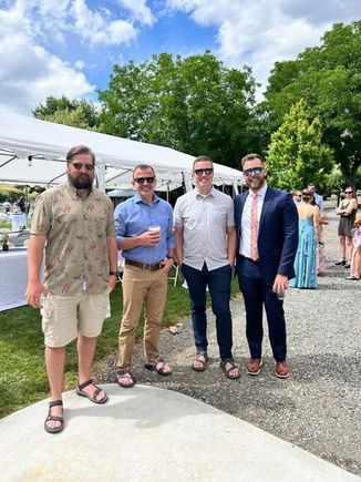 My little brother, Nate, Brian, and my cousin’s husband, Tom. We all really adore Tom. 