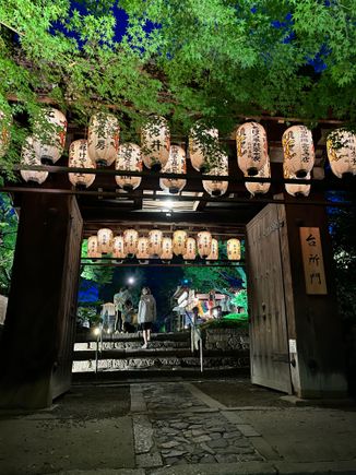Entrance to Kodai-ji for their nighttime illumination 
