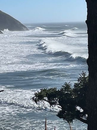 The surf is amazing and the power that it brings in is something to watch.