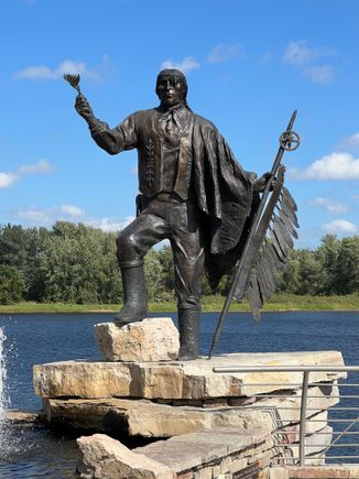 Chief Wabasha, the towns namesake.