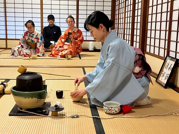 Our tea ceremony instructor.