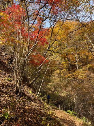 On the way down from the peak