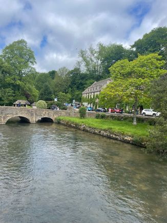 Perfect little village of Bibury in the Cotswolds. 
