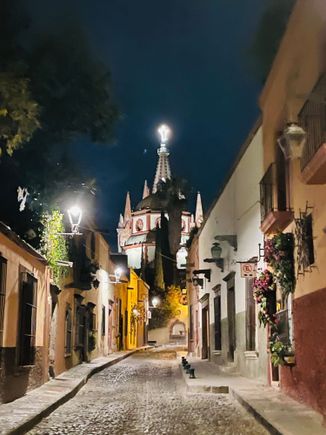 Walking back to our apartment after dinner the other night. 