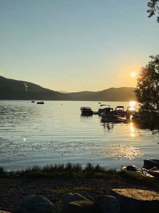 Sunset on Whitefish Lake. 