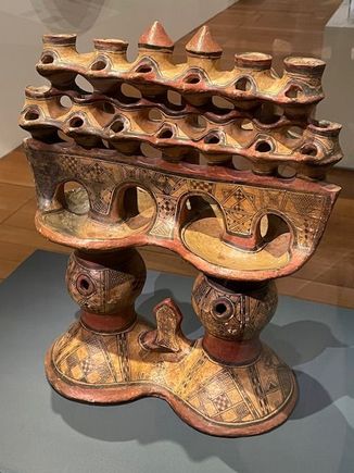 Terracotta lamp (?Algerian) 