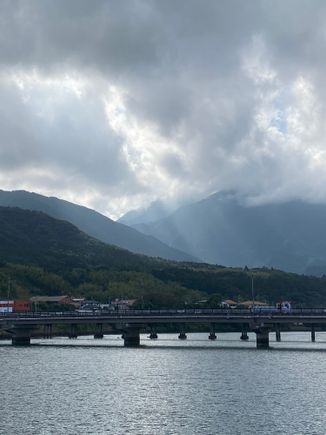 Deep clouds and brief rain 