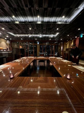 Dining room at the Ancient Hotel