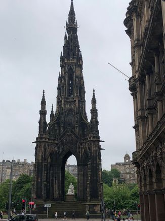 Gothic Monument to Sir Walter Scott in Princes St. Gardens