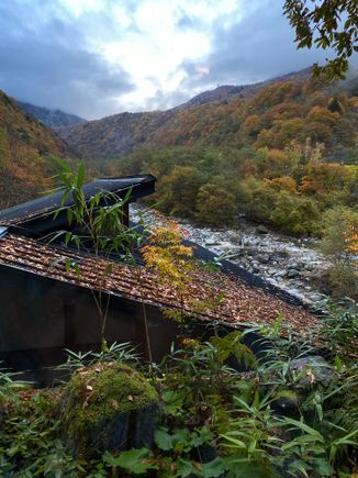 View over the onsen