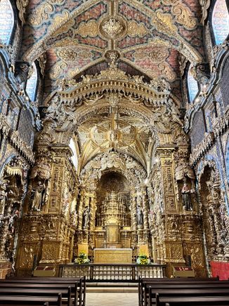 So much gold inside Santa Clara church